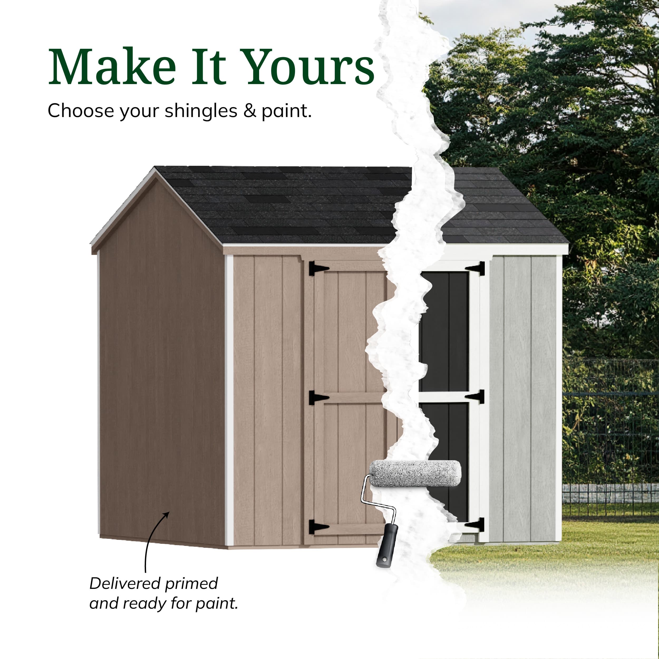 Value Gable Shed with Side Entry