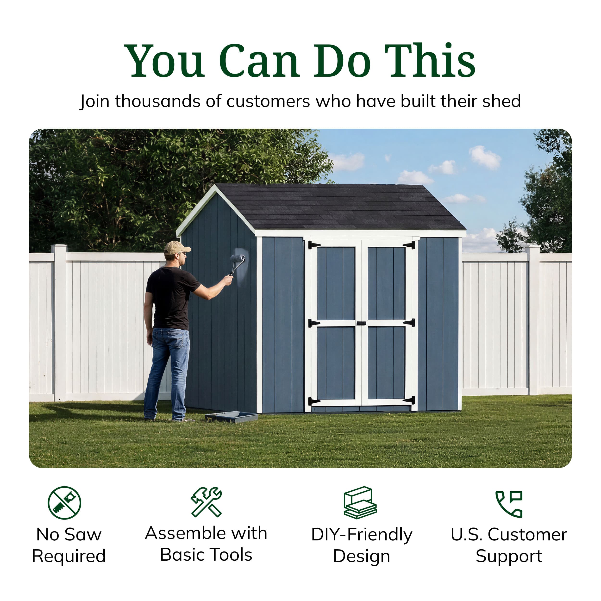 Value Gable Shed with Side Entry