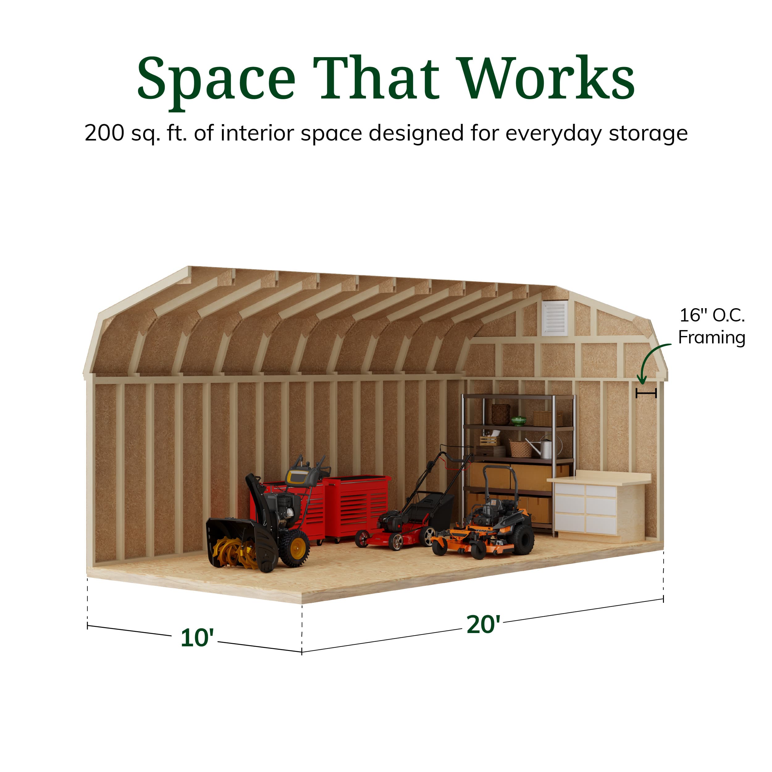 Colonial Woodbury Barn Shed