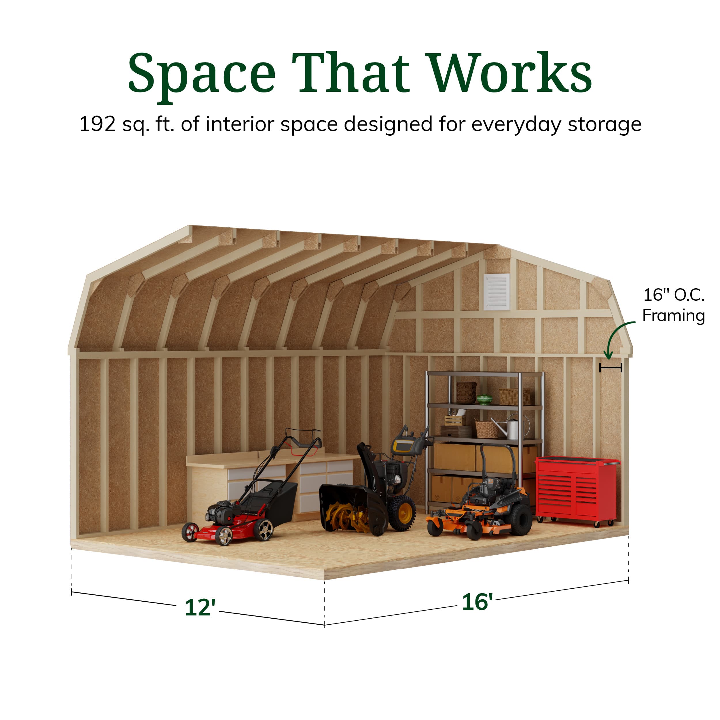Colonial Woodbury Barn Shed