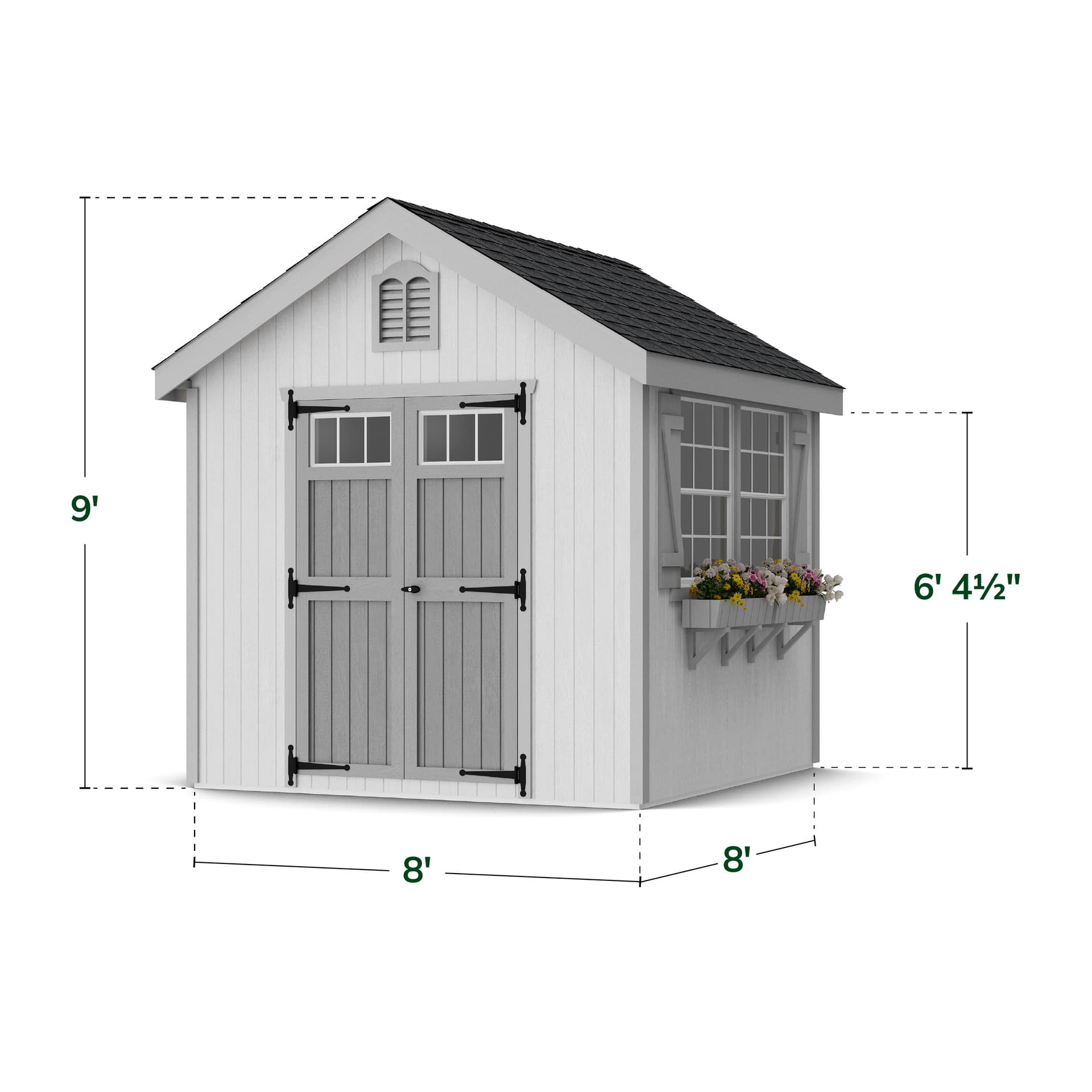 Colonial Williamsburg Shed dimensions