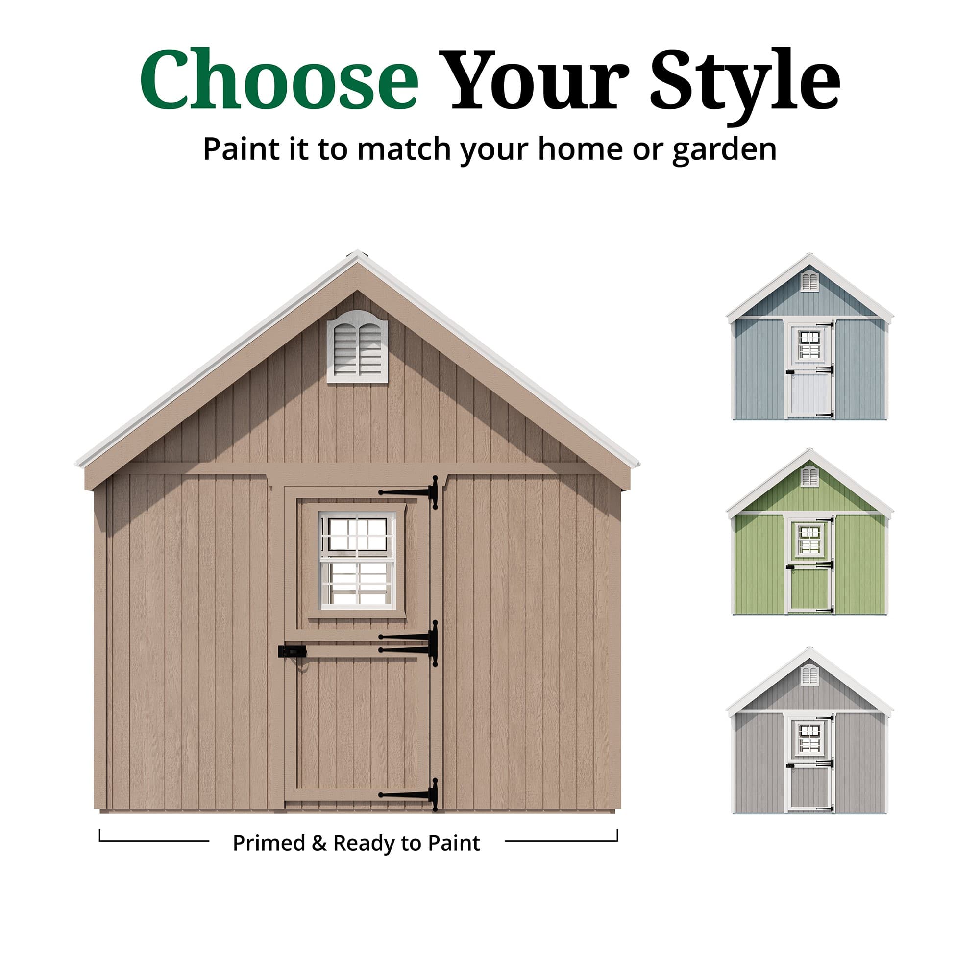 Colonial Gable Greenhouse customize graphic