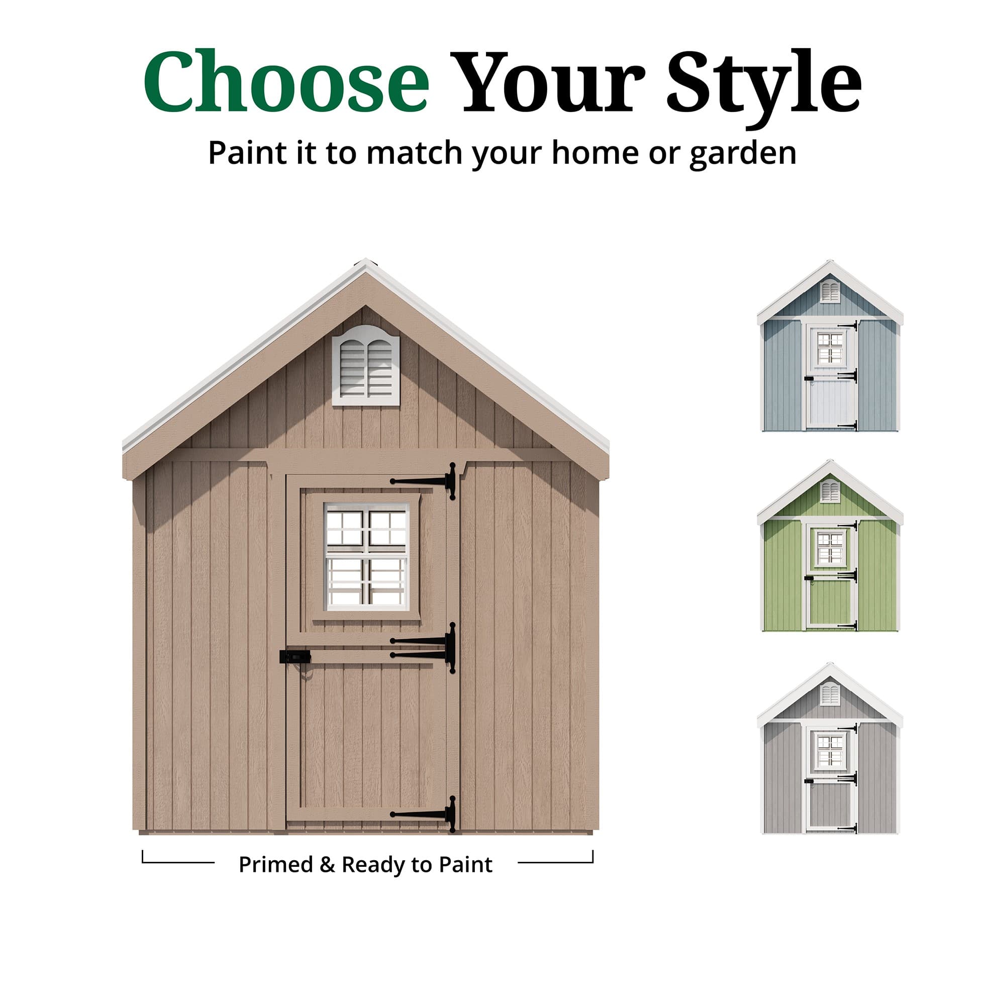 Colonial Gable Greenhouse customize graphic