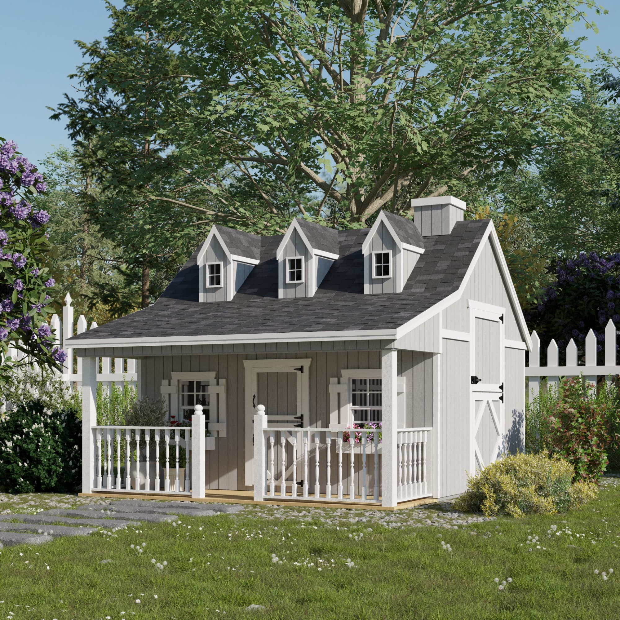 Pennfield Cottage Playhouse with Porch lifestyle
