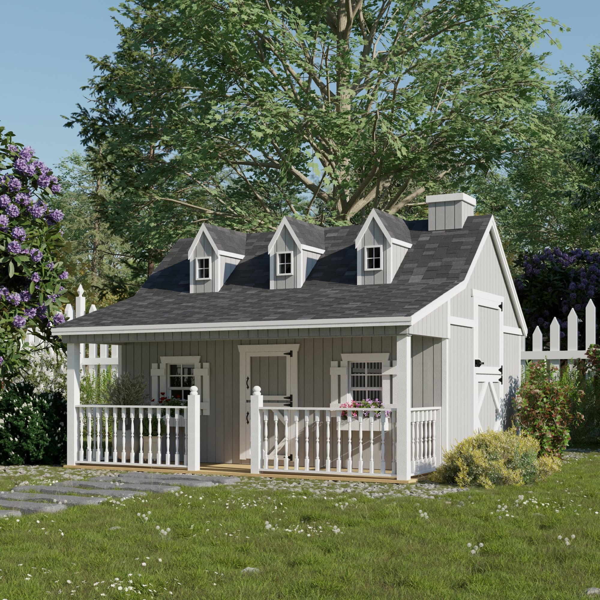 Pennfield Cottage Playhouse with Porch lifestyle