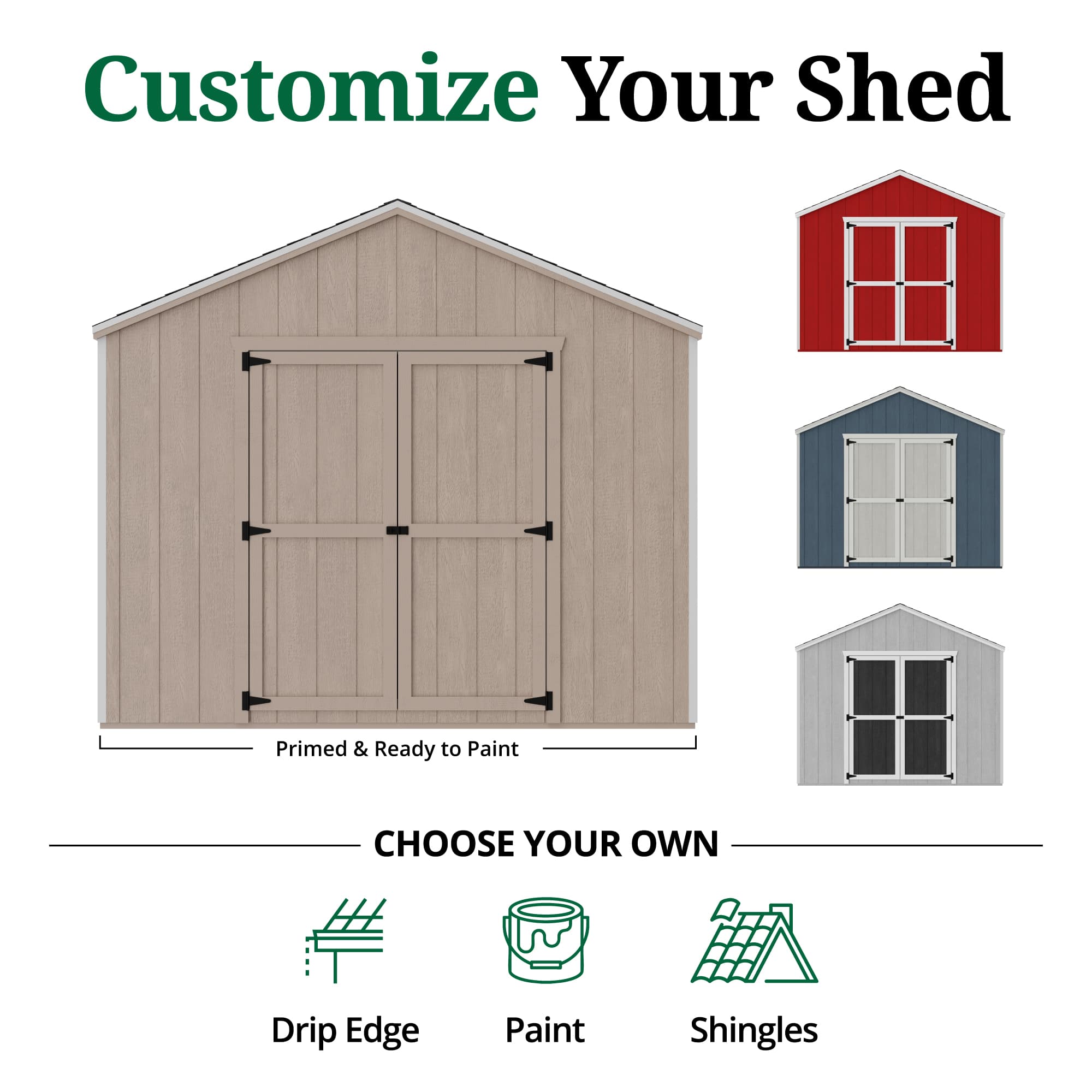Value Gable Shed customize graphic