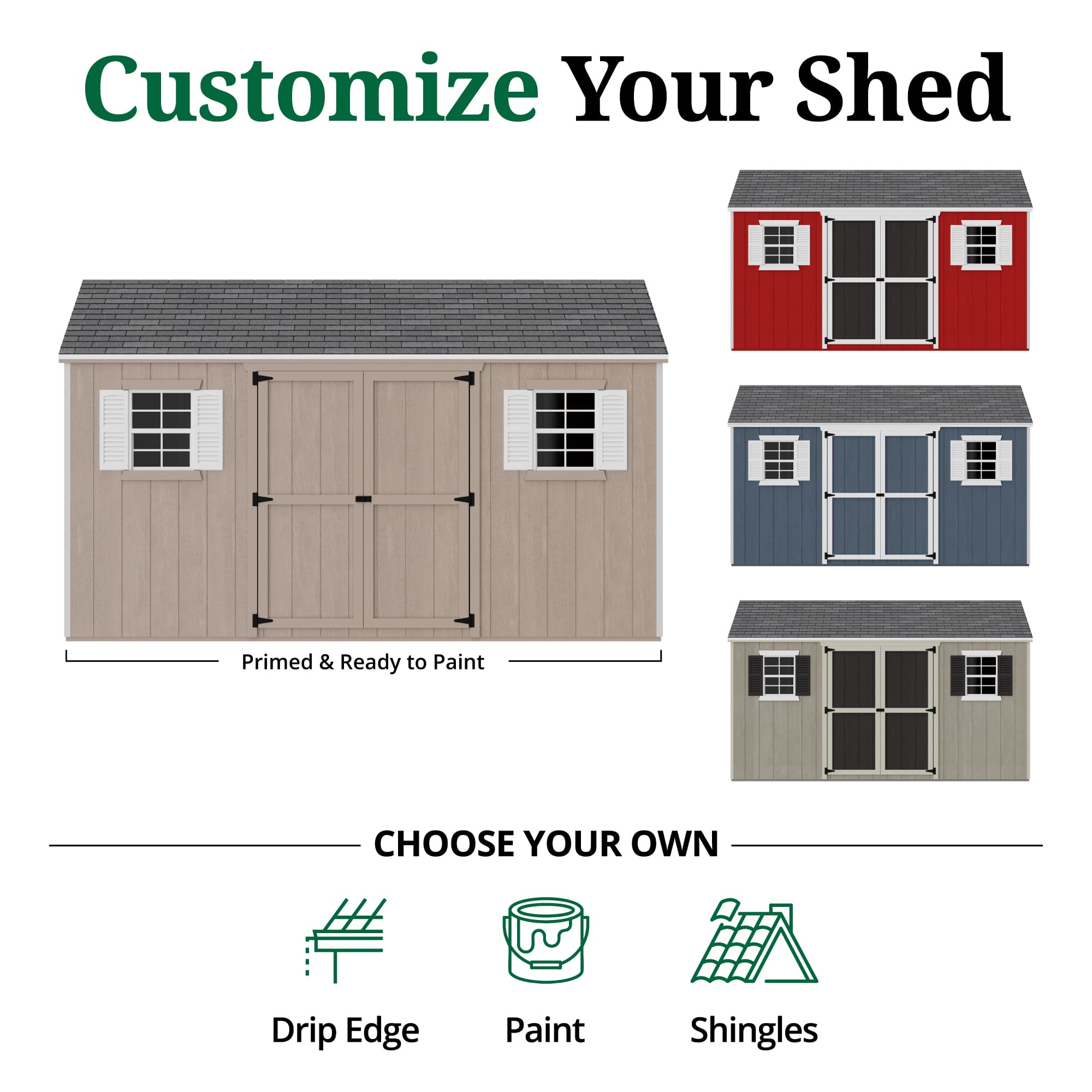 Value Workshop Shed customize graphic