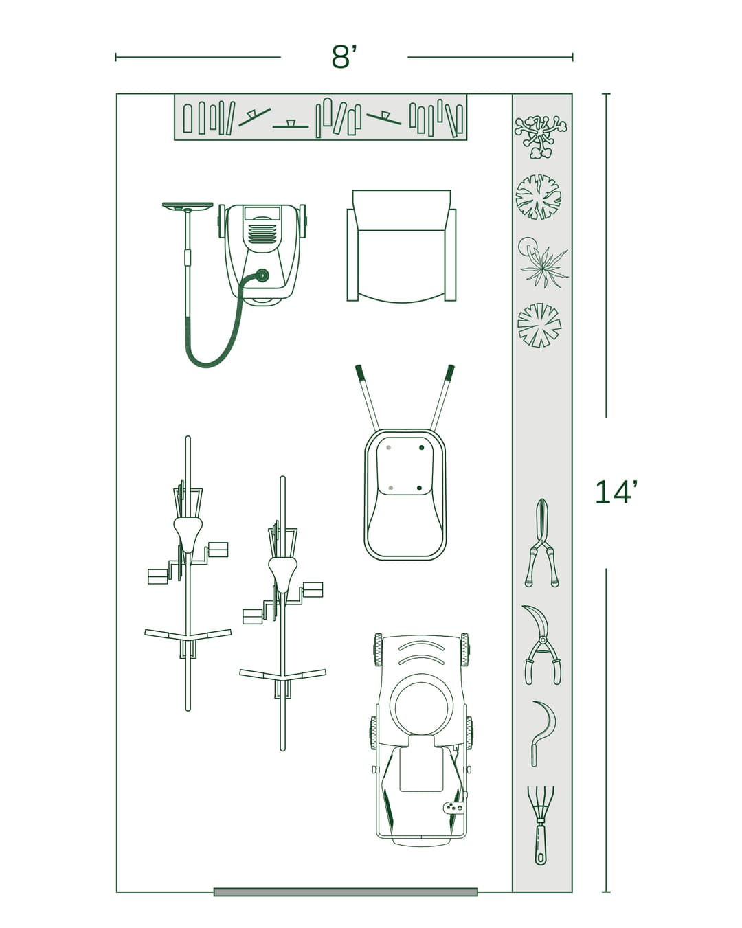 8x14 Storage Shed Size Guide